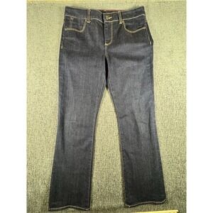 Talbots Jeans Womens Size 8 29 Dark Indigo Boot Cut Signature Stretch